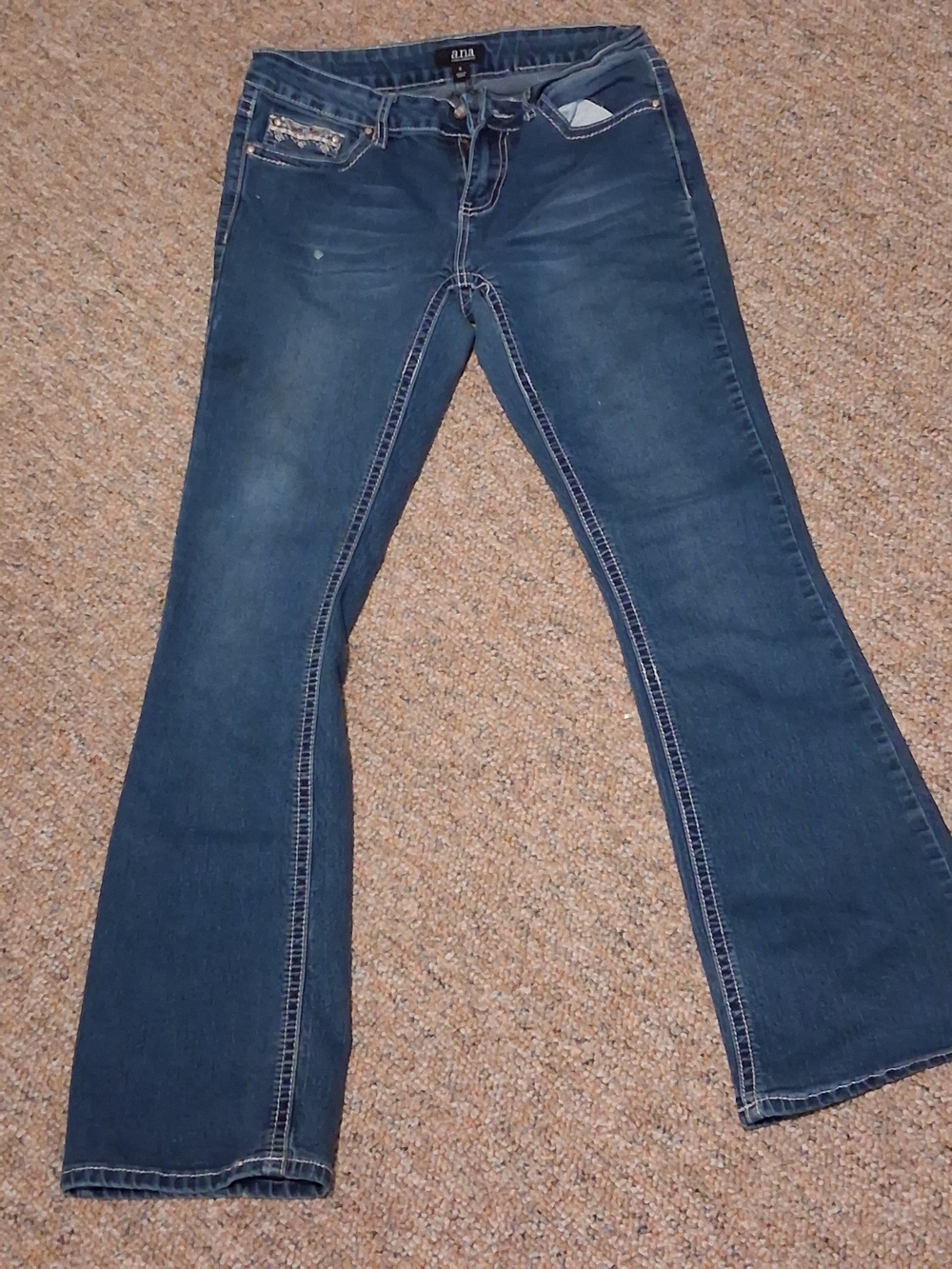 a.n.a Women's Medium Blue Flare Jeans